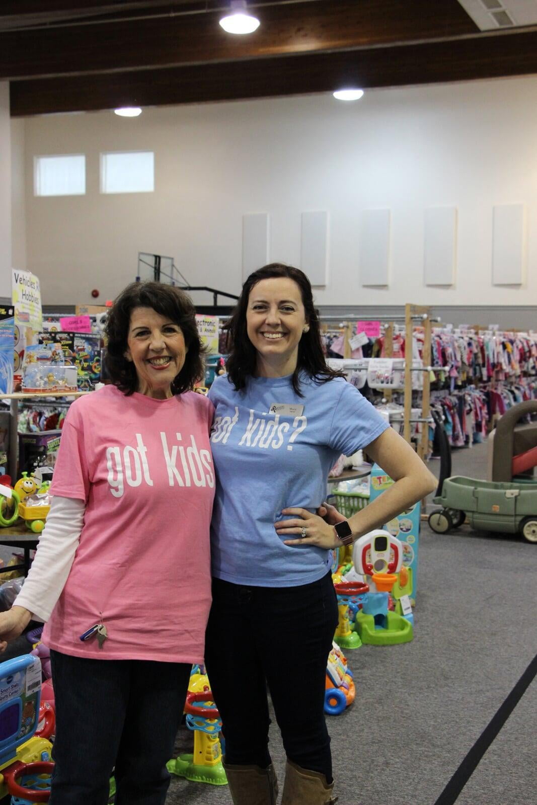 Michele & Mary at their first JBF sale!